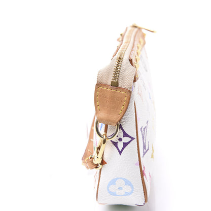 Louis Vuitton Monogram Multicolor Pochette Accessories White 8 of 9