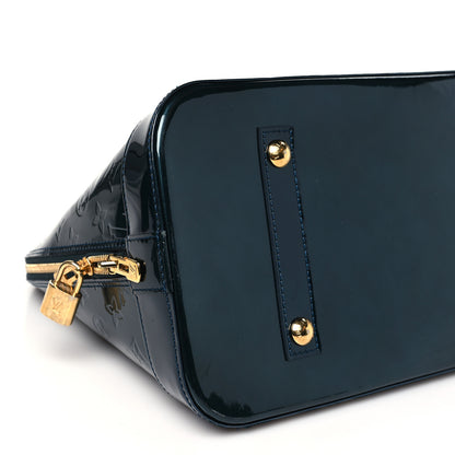 Louis Vuitton Vernis Alma GM Blue Nuit 8 of 11