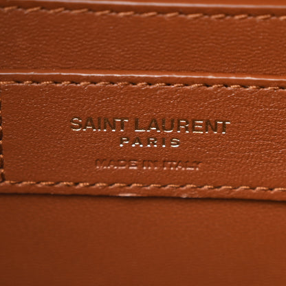 Saint Laurent Raffia Calfskin Round Camera Bag Golden Ecru Brick 6 of 11