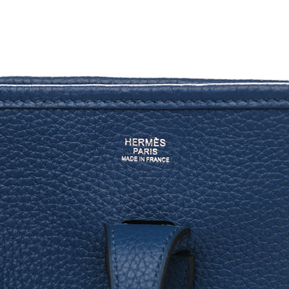Hermes Taurillon Clemence Evelyne III PM Deep Blue 5 of 8