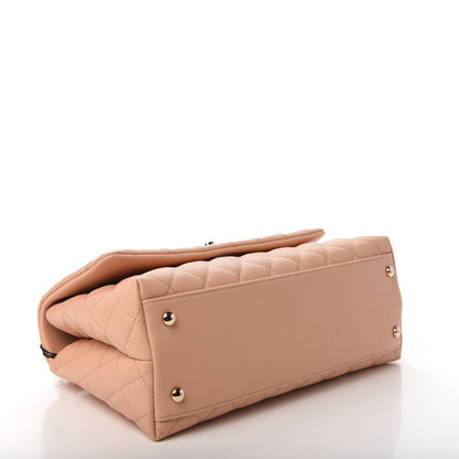 Chanel Caviar Quilted Small Coco Handle Flap Light Pink 4 of 11