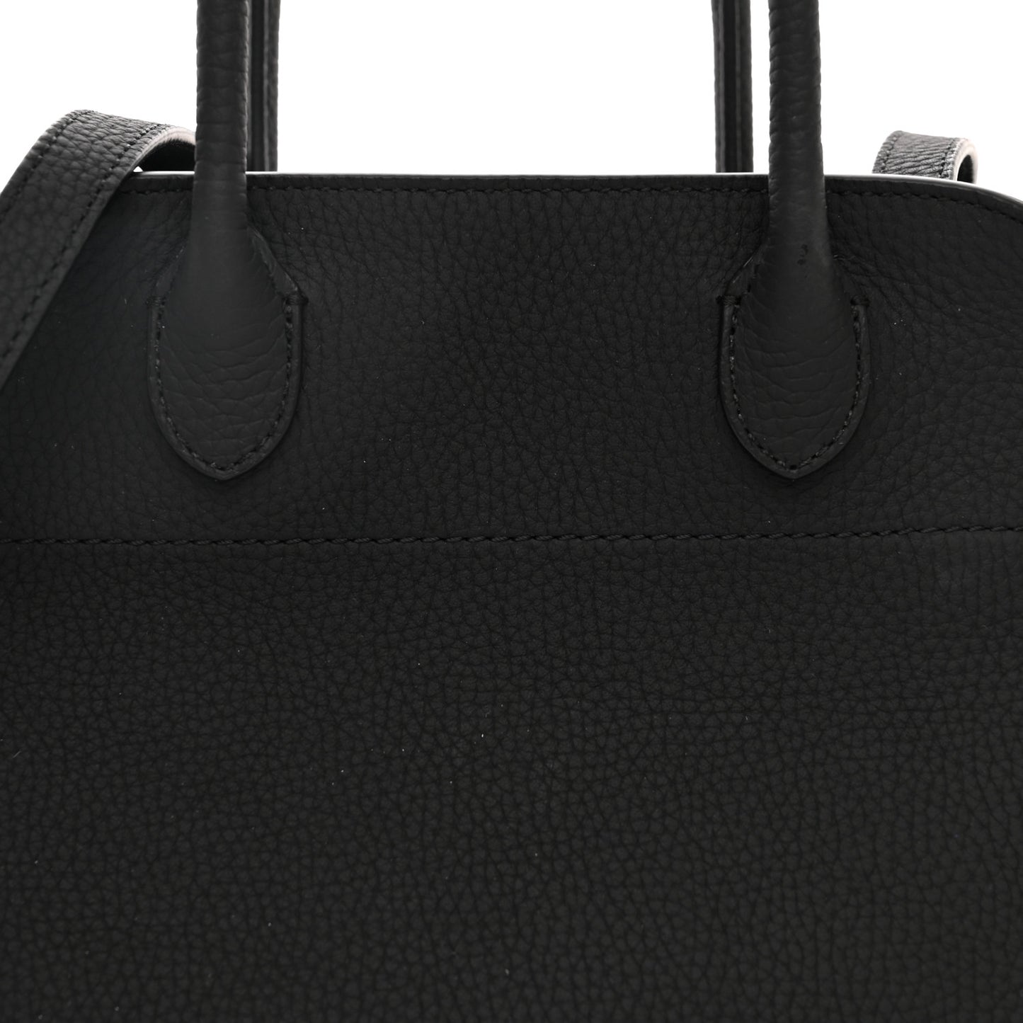 Grained Calfskin Soft Margaux 10 Bag Black