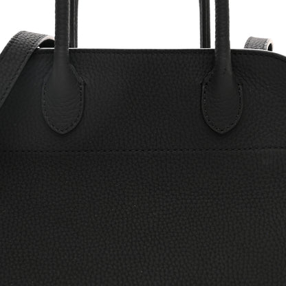 The Row Grained Calfskin Soft Margaux 10 Bag Black 7 of 9