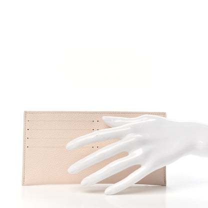 Louis Vuitton Calfskin Felicie Chain Wallet Card Holder Insert Cream 2 of 6