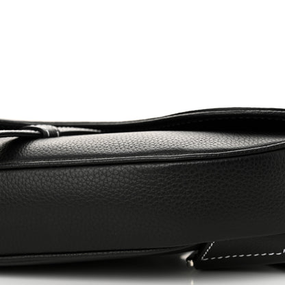 Christian Dior Grained Calfskin Mens Saddle Bag Black 11 of 11