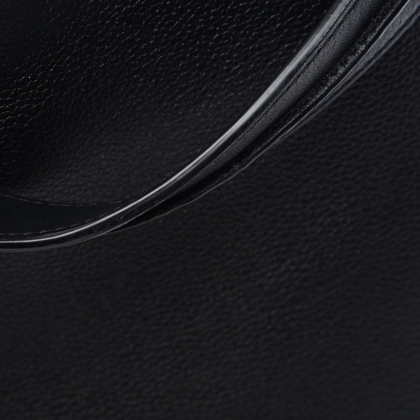 Grained Calfskin Large Milla Hobo Black