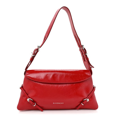 Givenchy Patent Calfskin Small P'tit Voyou Shoulder Bag Vermillon 1 of 10