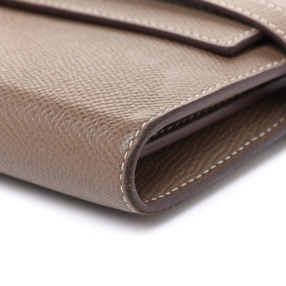 Hermes Epsom Kelly Longue Wallet Etoupe 10 of 13