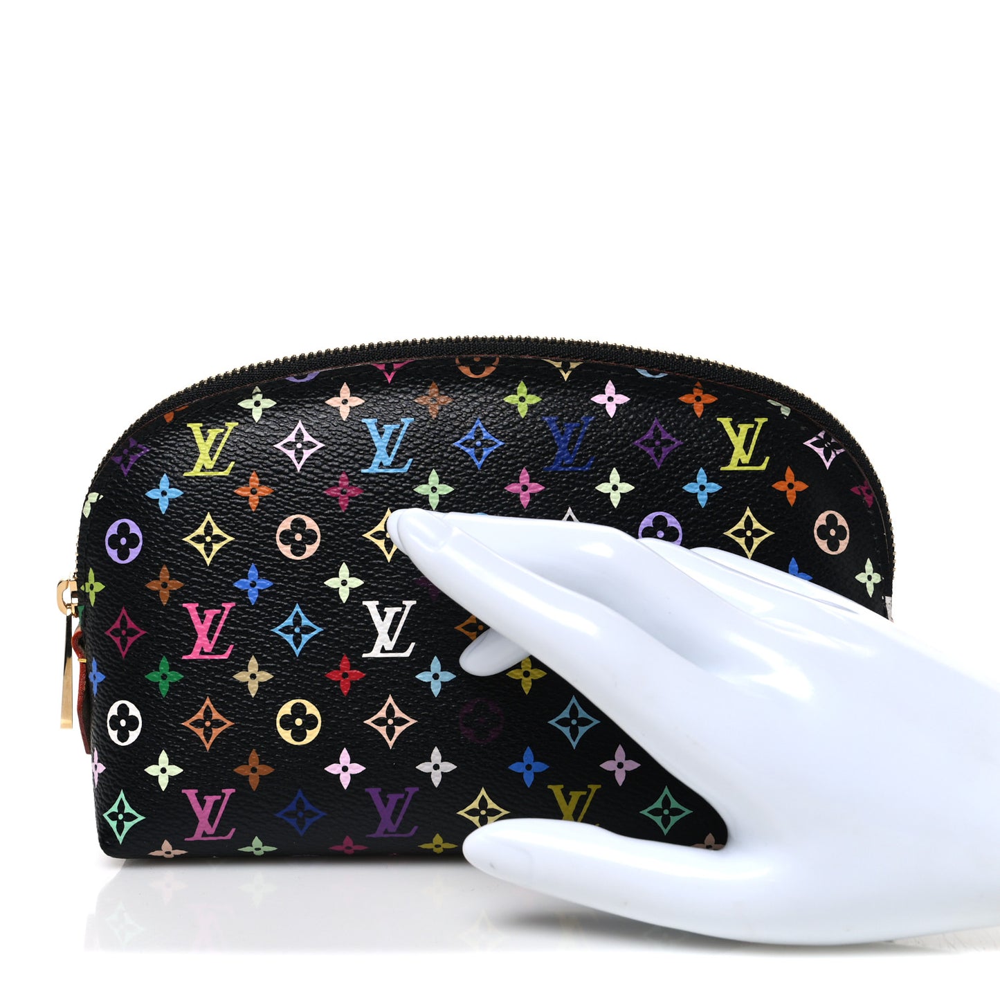 Monogram Multicolor Cosmetic Pouch Black Grenade