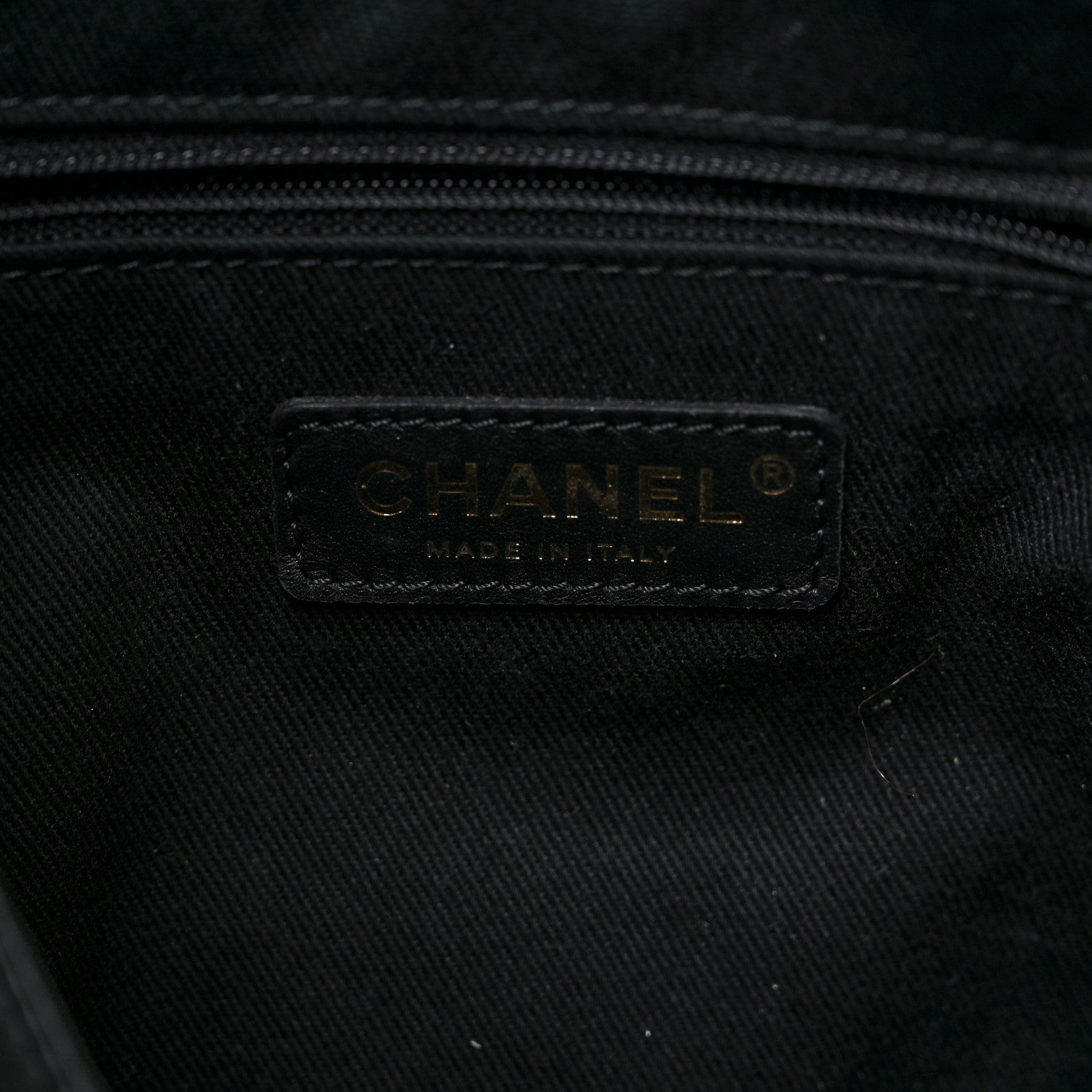 Chanel Mixed Fibers Deauville Drawstring Bag Black 6 of 11