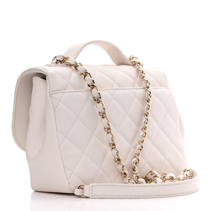 Chanel Caviar Quilted Medium Business Affinity Flap White 3 of 13