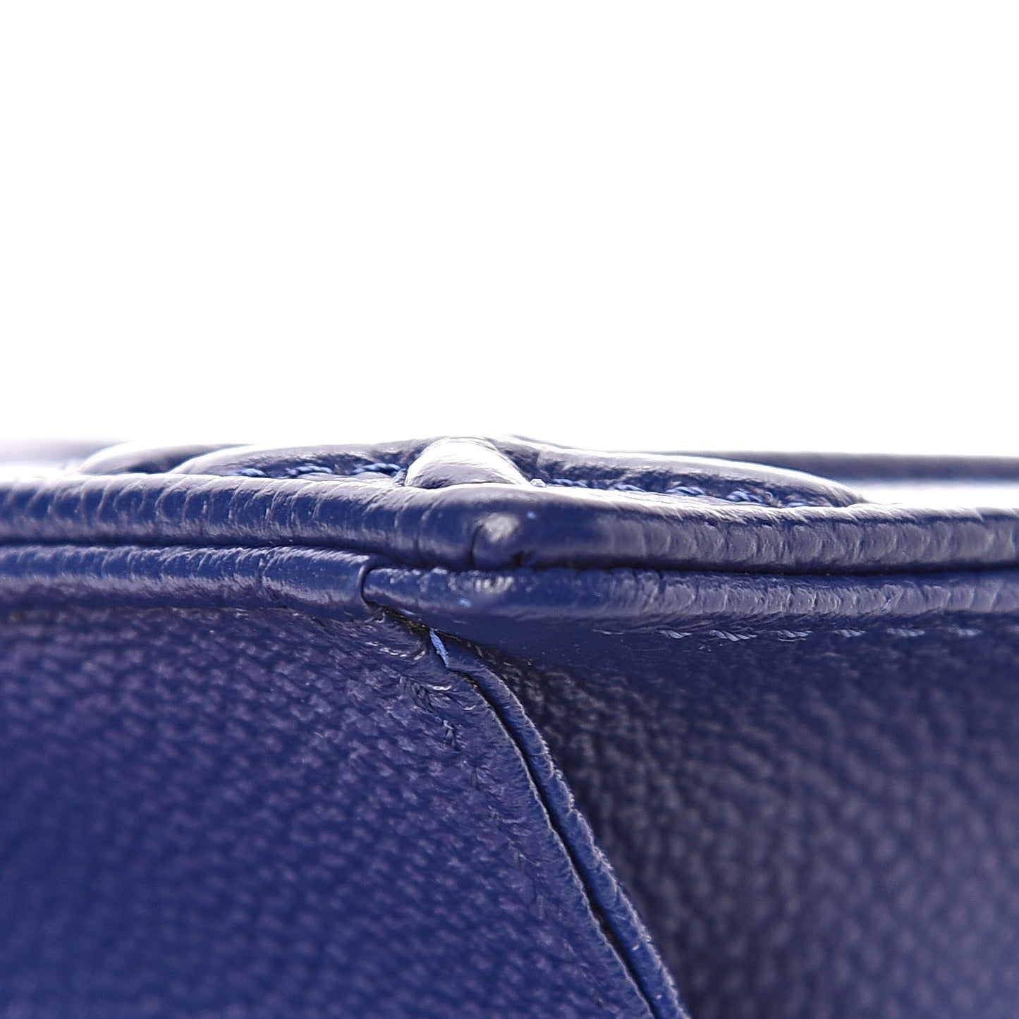 Grained Calfskin Small Diorama Flap Bag Bleu De Minuit