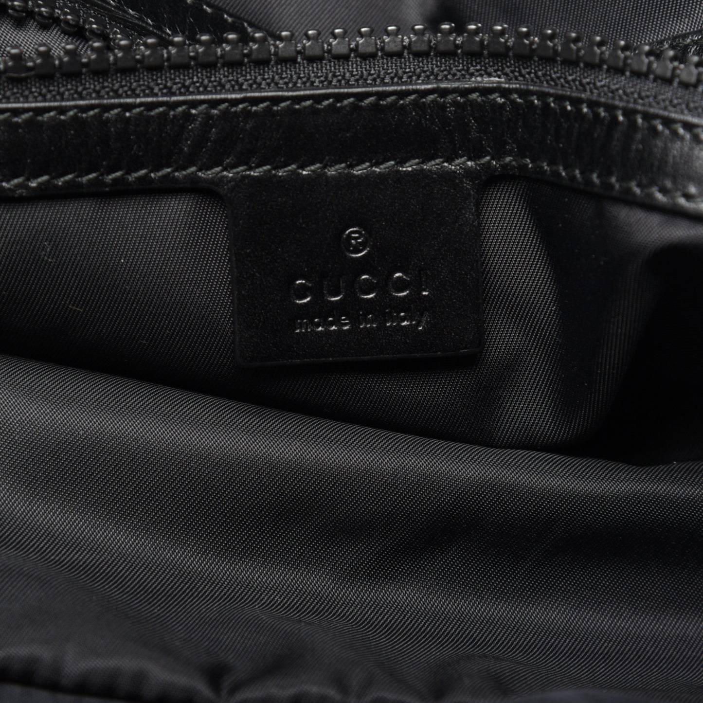 Techno Canvas Web Drawstring Backpack Black