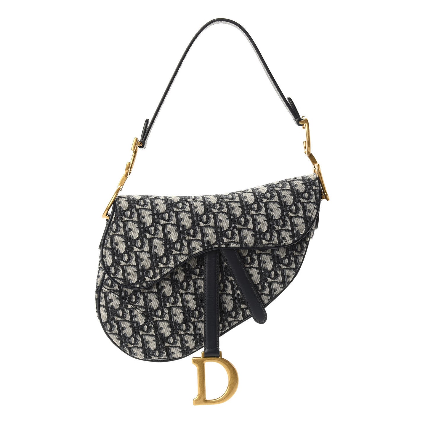 Oblique Saddle Bag Blue