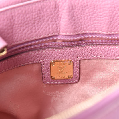 MCM Calfskin Studded Crossbody Pink 6 of 9