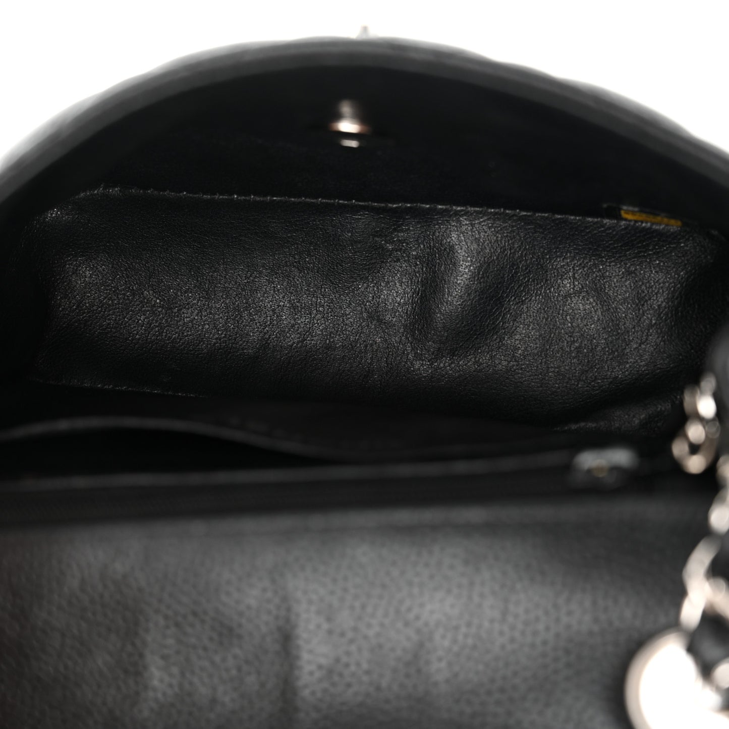 Caviar Quilted Mini Square Flap Black