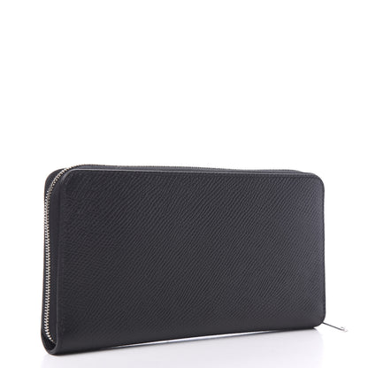 Celine Grained Calfskin Large Zip Around Multifunction Wallet Black 2 of 7