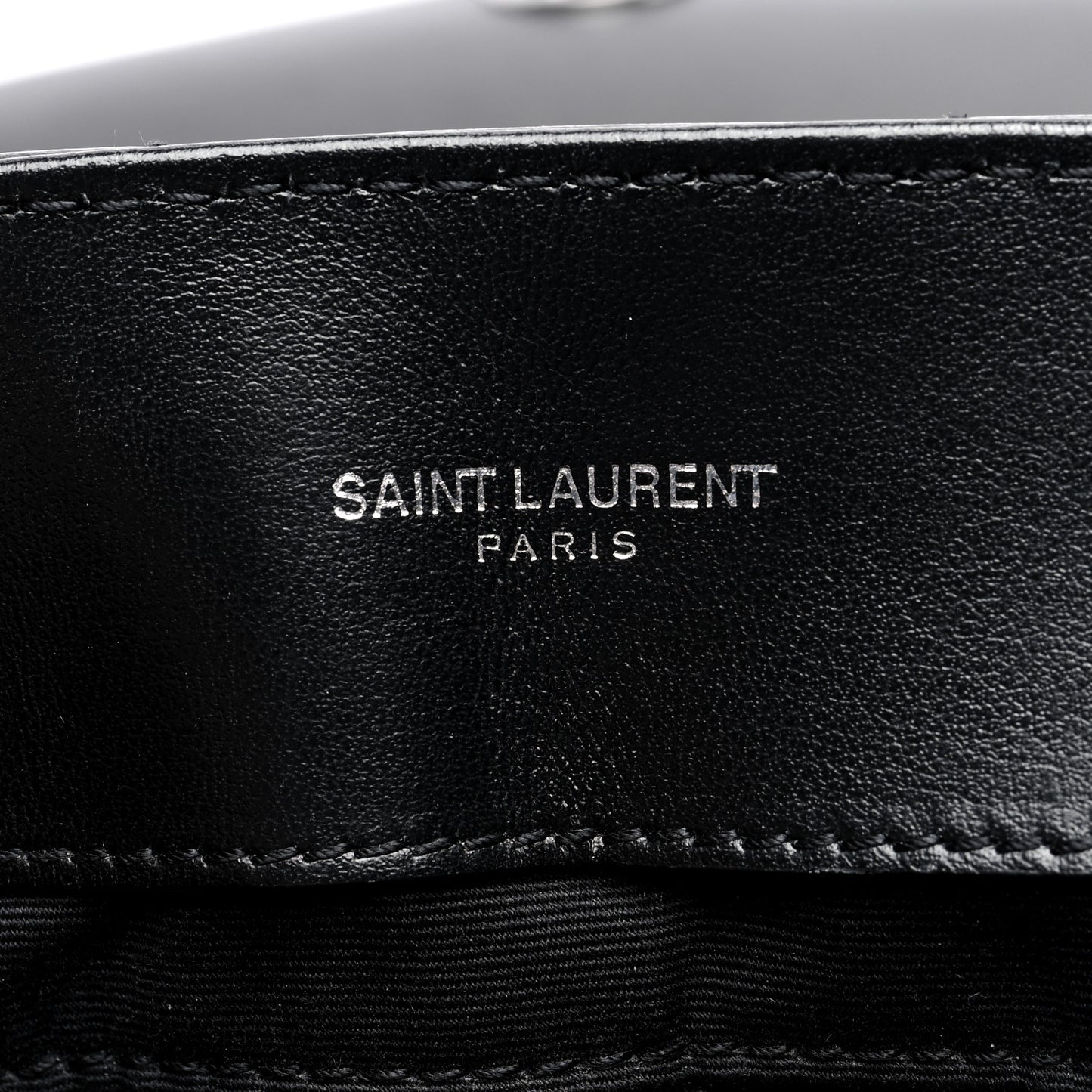 Calfskin Y Quilted Monogram Large Loulou Chain Satchel Black