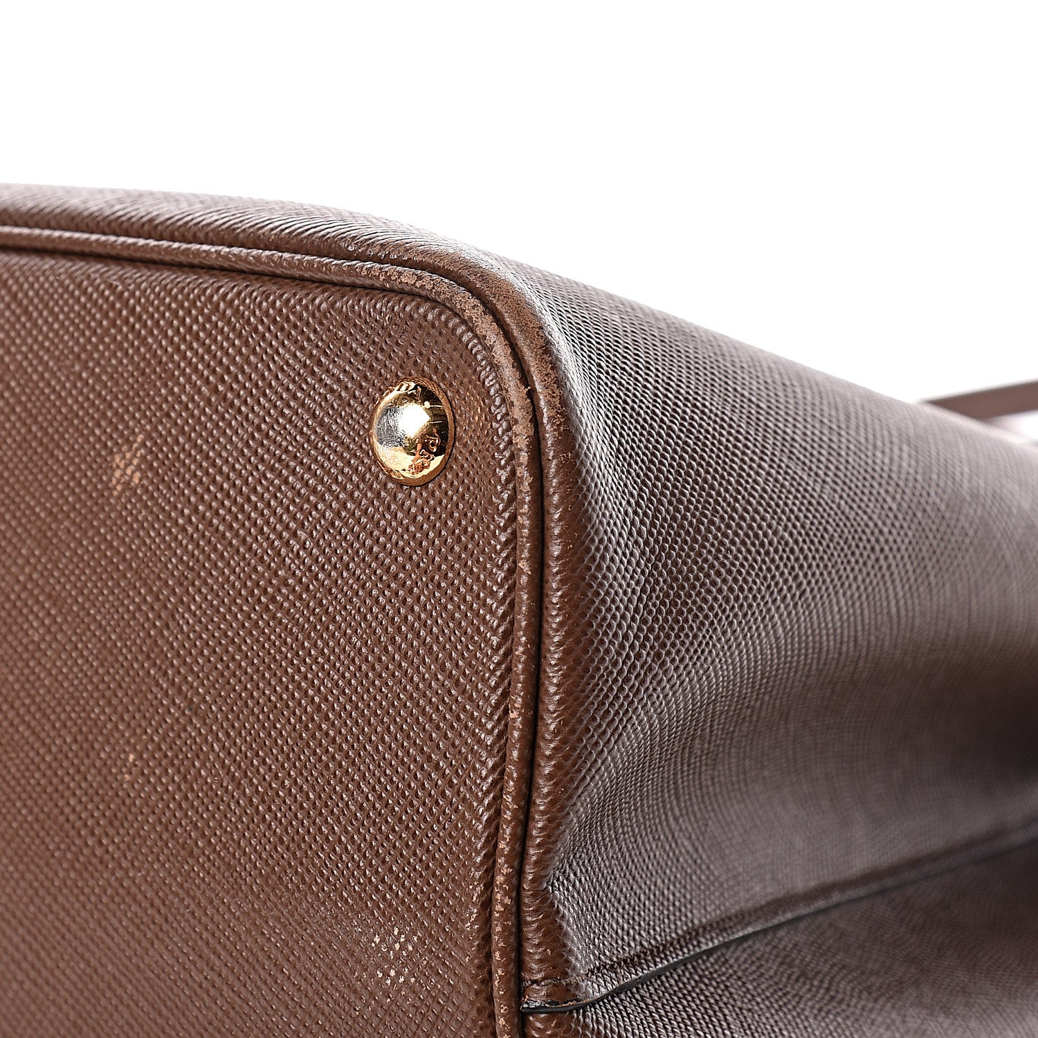 Prada Saffiano Cuir Large Double Bag Cacao 14 of 24