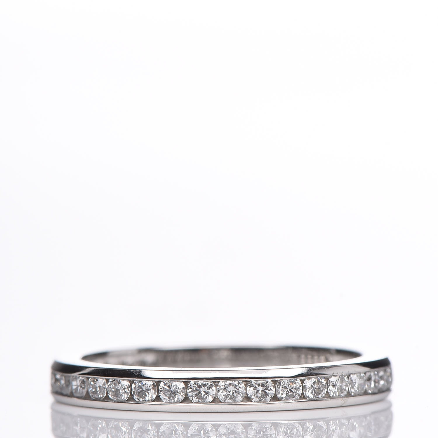 Tiffany Platinum Diamond .40ctw Eternity Band Ring 48 4.5 3 of 5