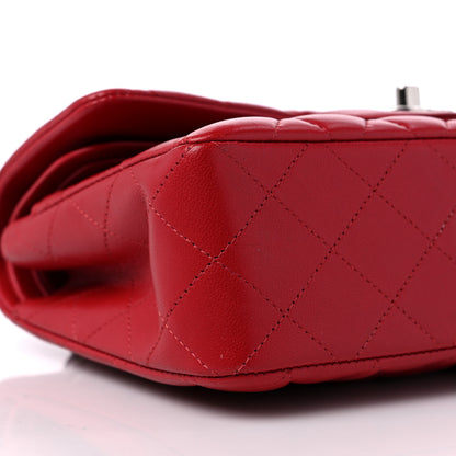 Chanel Lambskin Quilted Small Double Flap Red 8 of 10