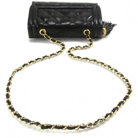 Chanel Vintage LIZARD Tassel Flap Bag 6 of 12