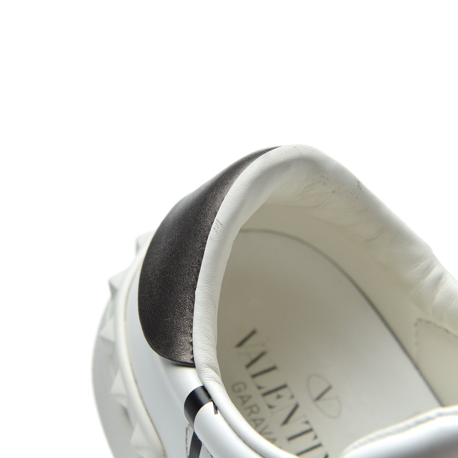 Valentino Garavani Calfskin VLTN Rockstud Open Sneakers 36 White 23 of 26