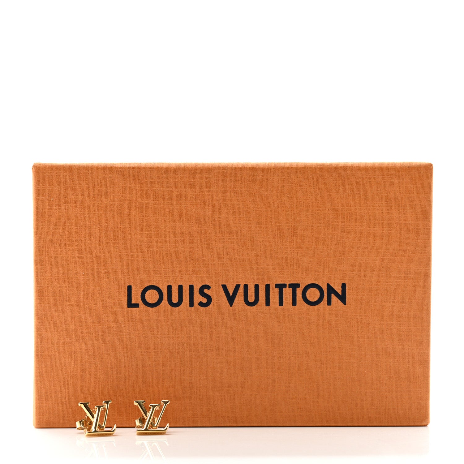 Louis Vuitton Metal LV Iconic Earrings Gold 5 of 5
