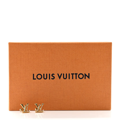 Louis Vuitton Metal LV Iconic Earrings Gold 5 of 5