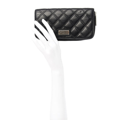 Chanel Aged Calfskin Quilted Paris New York PNY Wallet Black 2 of 10