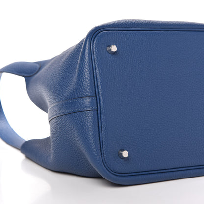 Hermes Taurillon Clemence Picotin Lock 22 MM Deep Bleu 6 of 9