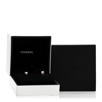 Chanel 18K Beige Gold Coco Crush Hoop Earrings 5 of 5