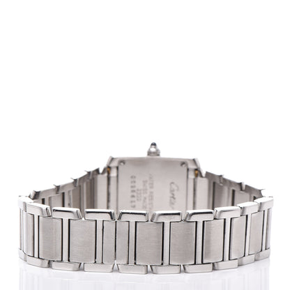 Cartier Stainless Steel 20mm Tank Francaise Quartz Watch 4 of 7