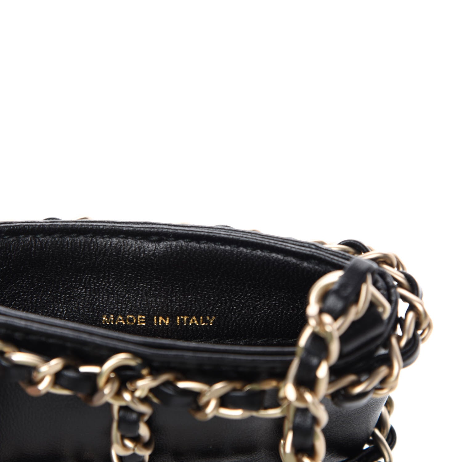 Chanel Lambskin Tech Me Out Clutch With Chain Black 9 of 12