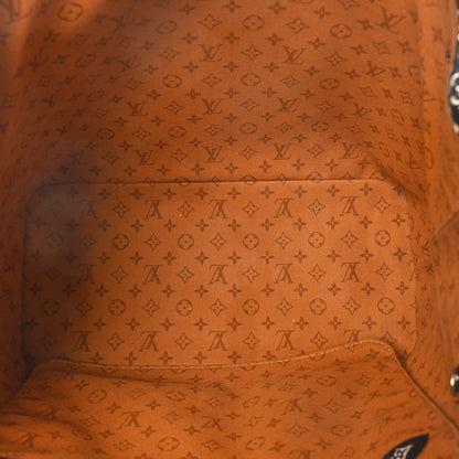 Louis Vuitton Monogram Giant Crafty Neverfull MM Creme Caramel 5 of 8