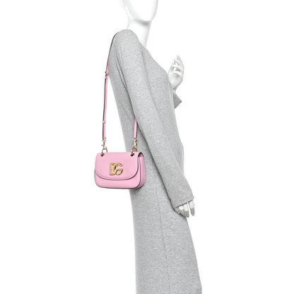 Dolce & Gabbana Calfskin 3.5 Flap Crossbody Bag Pink 2 of 9