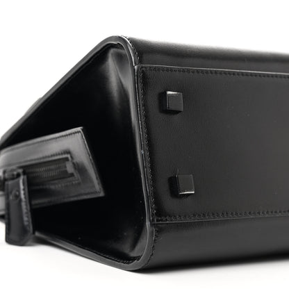 Saint Laurent Shiny Calfskin Small Uptown Tote Black 9 of 13