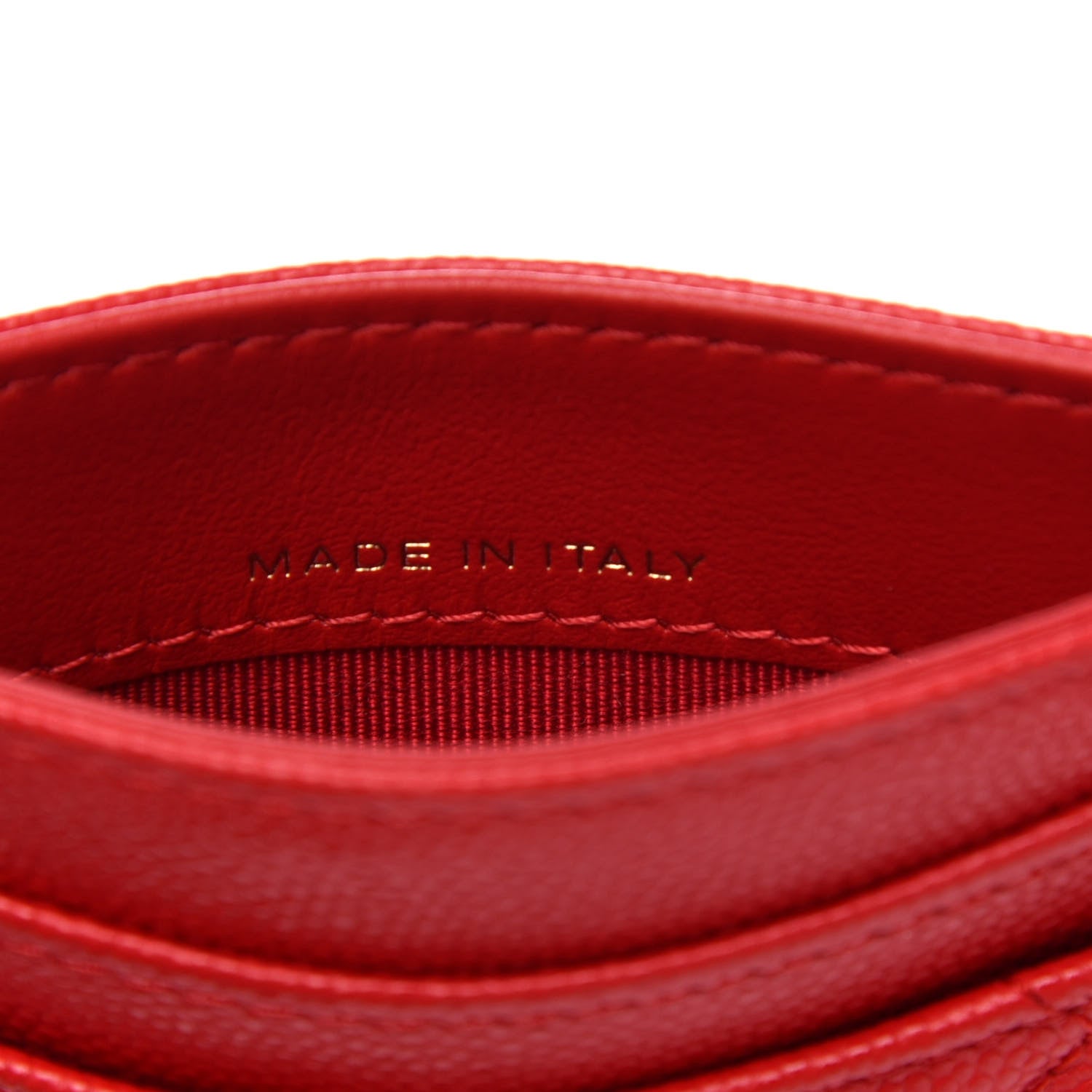 Chanel Caviar Quilted Card Holder Red 7 of 9