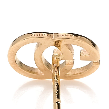 Gucci 18K Yellow Gold GG Tissue Stud Earrings 3 of 4