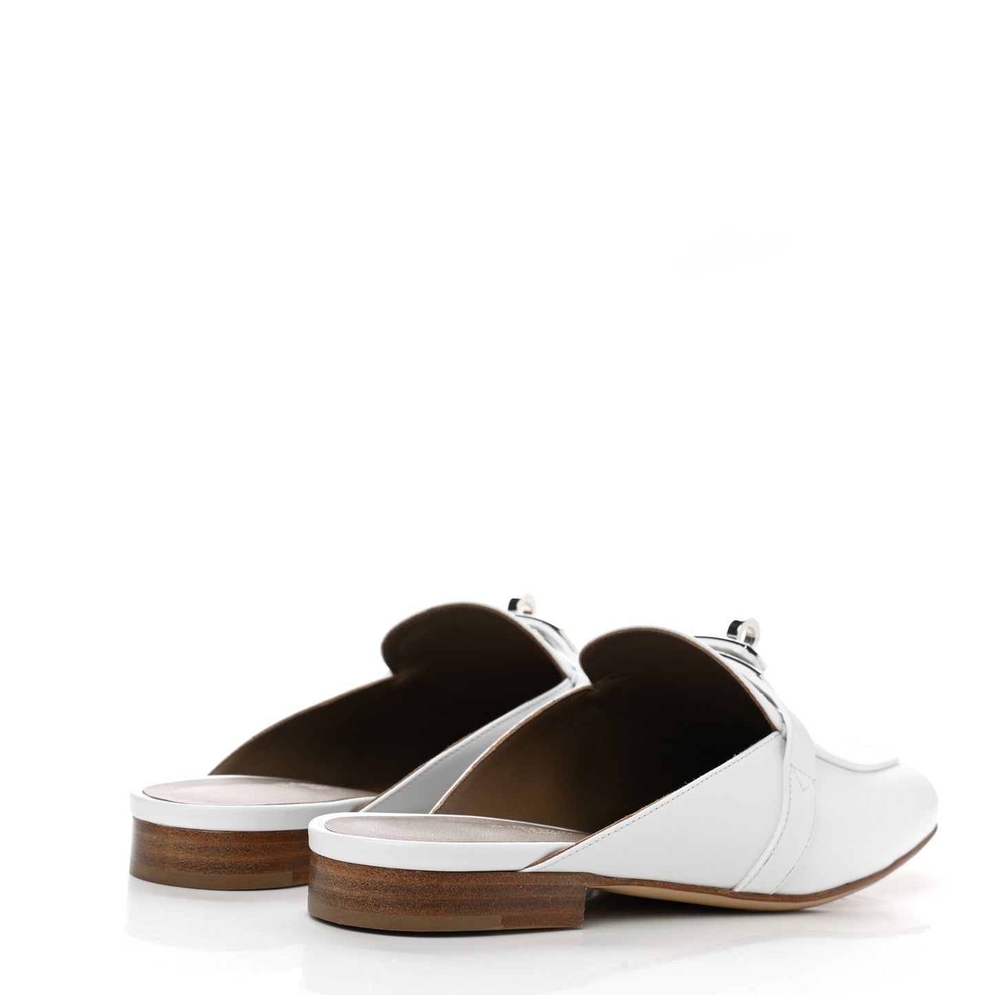 Calfskin Oz Mules 37 White