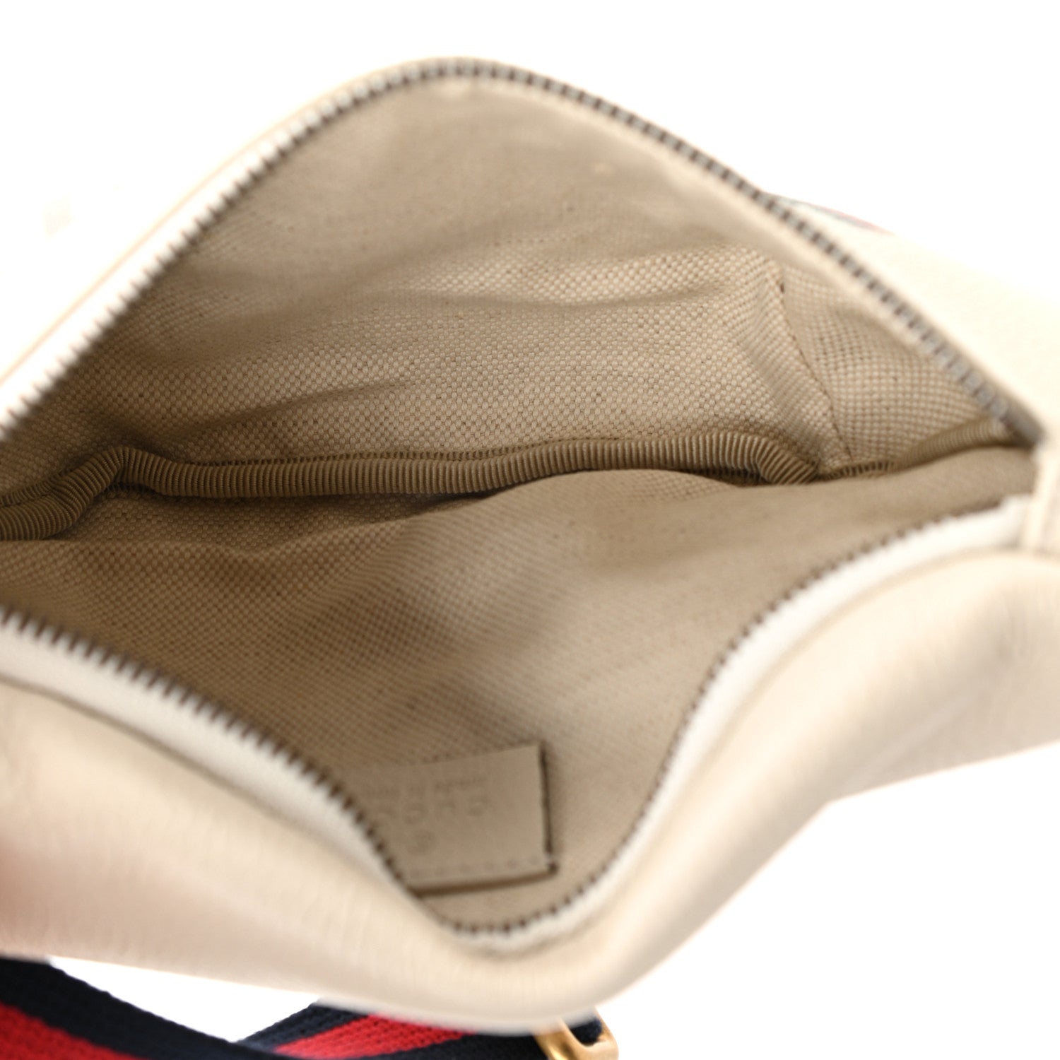 Gucci Grained Calfskin Small Logo Belt Bag White 4 of 9