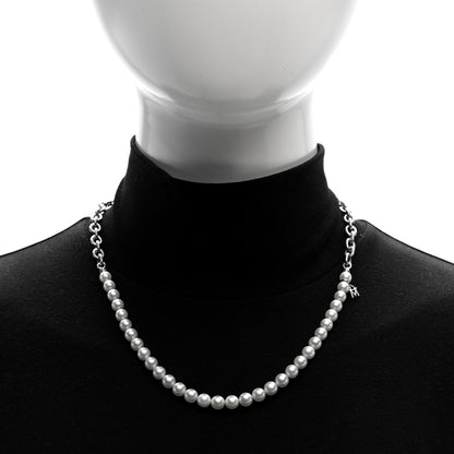 Mikimoto X COMME DE GARCON Sterling Silver Akoya Pearl 6-6.5mm Strand Necklace 2 of 5
