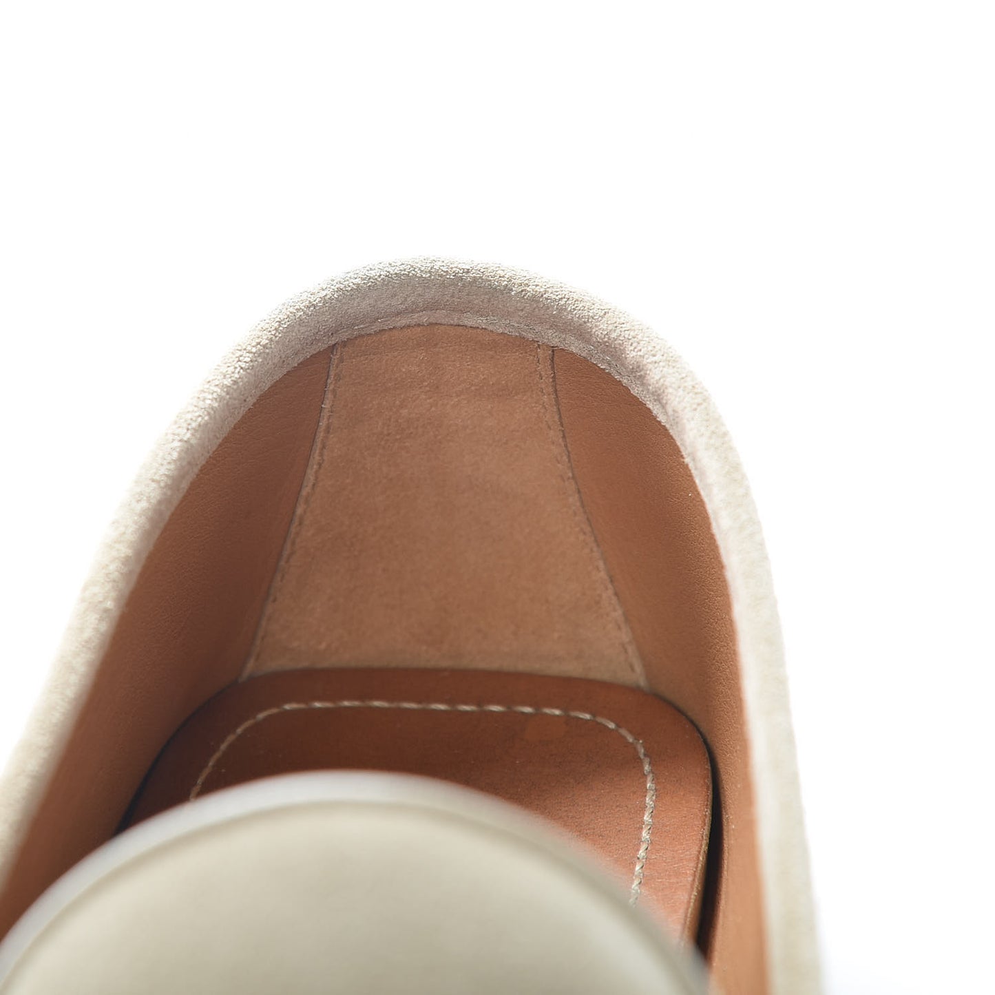 Suede Web Mens Horsebit Driver Loafers 8 Oatmeal