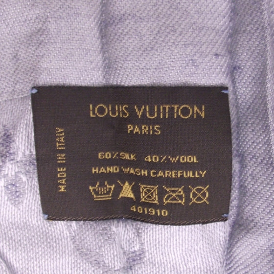 Monogram Bleached Denim Scarf