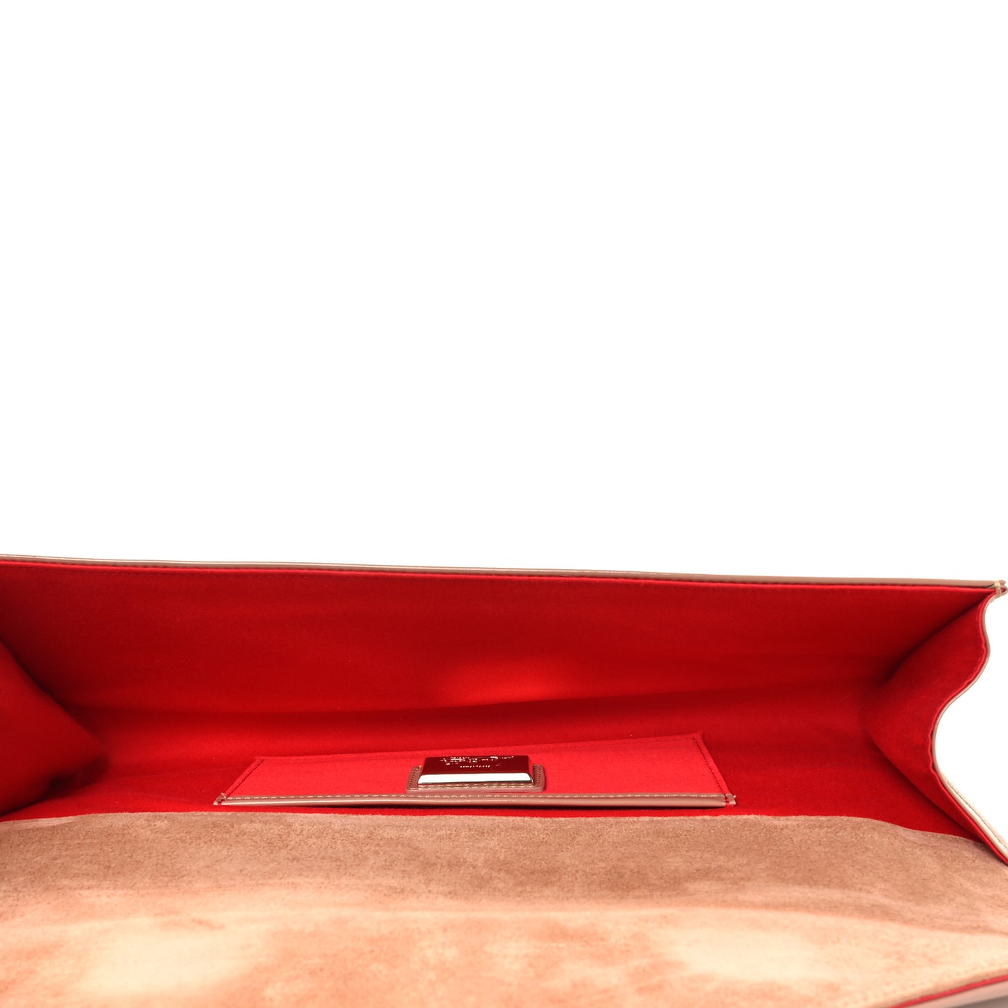 Patent So Kate Baguette Clutch Nude