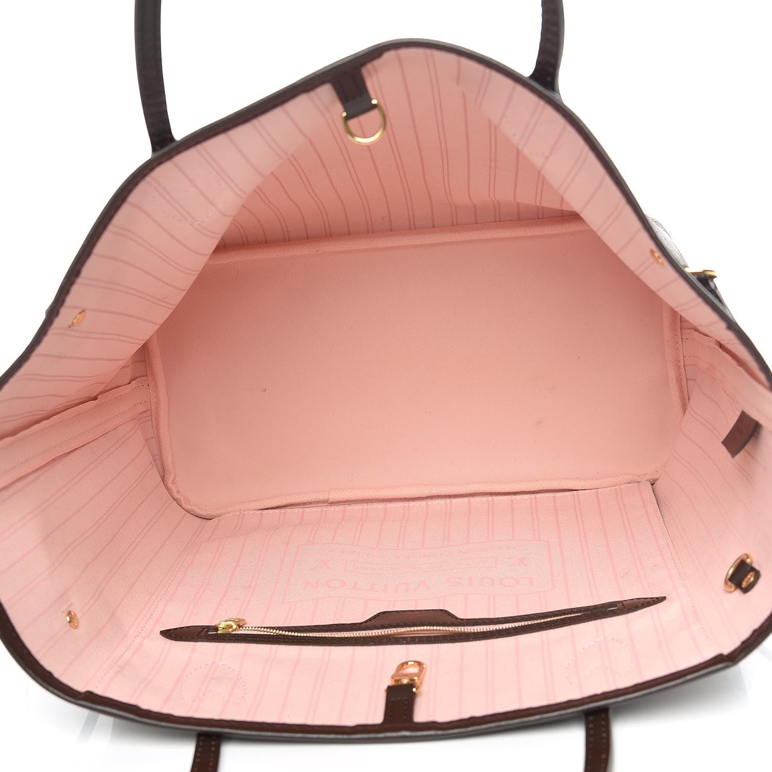 Louis Vuitton Damier Ebene Neo Neverfull MM Rose Ballerine 6 of 17