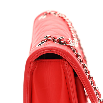 Chanel Lambskin Quilted Large Geometric Flap Red 17 of 19