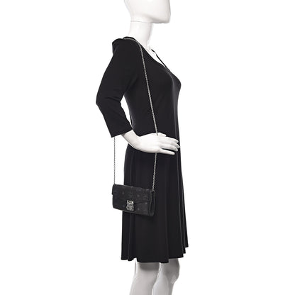 MCM Visetos Large Patricia Wallet On Chain Black 2 of 8