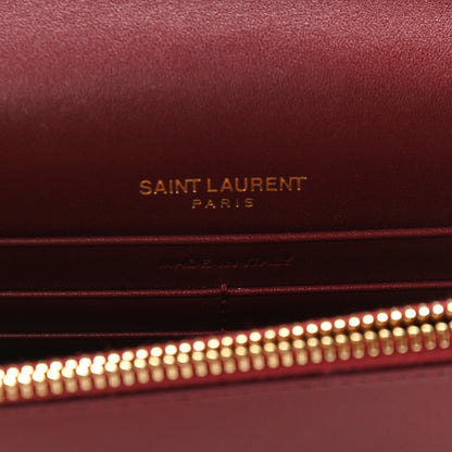 Saint Laurent Smooth Calfskin Classic Monogram Kate Tassel Chain Wallet Palissandre 8 of 8