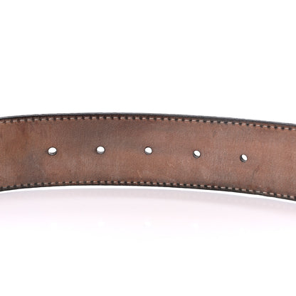Gucci Guccissima Interlocking G Belt 100 40 Dark Red 4 of 7